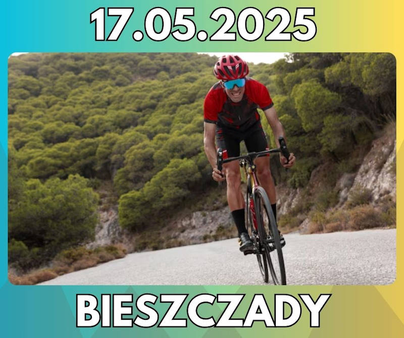 <strong>Czesław Lang - wydarzenia kolarskie </strong><br />sportowa wizytówka regionu<br />17.05.2025 - Bieszczady 10 Czesław Lang – wydarzenia kolarskie img2b