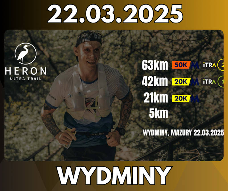 <strong>Heron Ultra Trail 2025 </strong><br /> Wyjątkowe wyzwanie dla biegaczy! <br />22.03.2025 - Mazury 18 Heron Ultra Trail 2025 img
